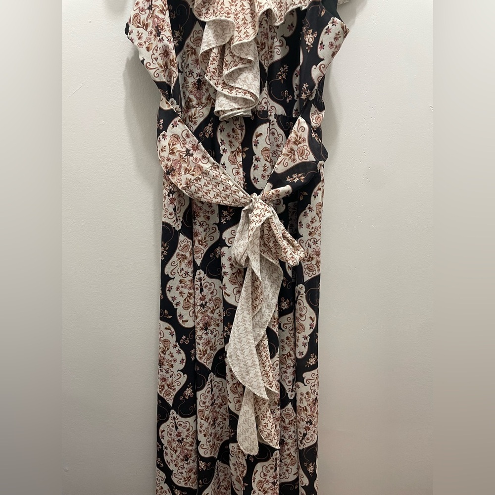 Bohemian Black and Cream Maxi Dress - Picture 8 of 10